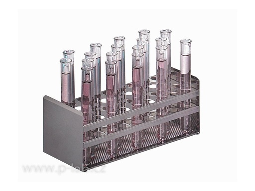 [lab-ks353] Test tube racks stainless steel for SAP, JBN, JBA and SBB baths for 25mm tubes